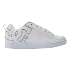 TENIS DC SHOES COURT GRAFFIK PARA DAMA COLOR BLANCO PLATA