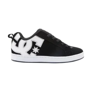TENIS DC SHOES COURT GRAFFIK PARA DAMA COLOR NEGRO BLANCO