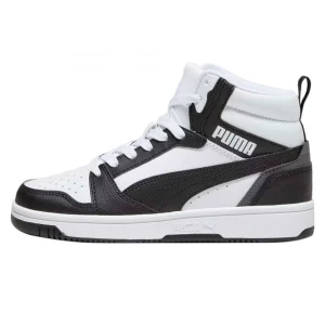 PUMA REBOUND V6 JUVENIL COLOR NEGRO BLANCO