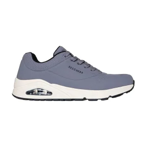 TENIS SKECHERS UNO STAND ON AIR PARA CABALLERO COLOR GRIS NEGRO