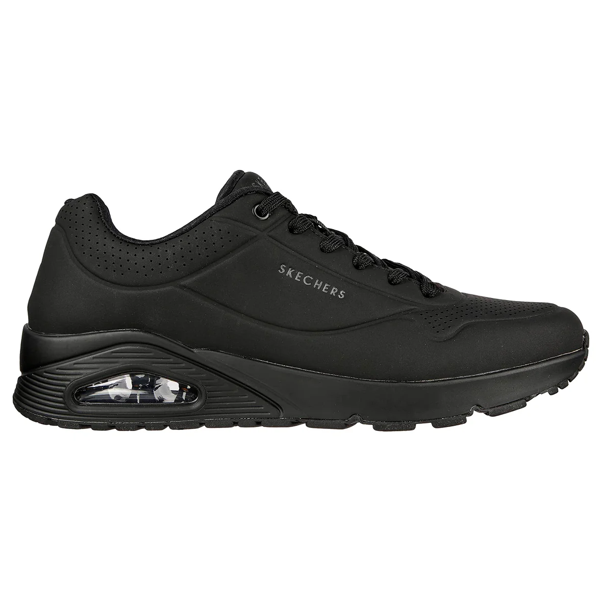 SKECHERS THE UNO PARA CABALLERO COLOR NEGRO MONOCROMO
