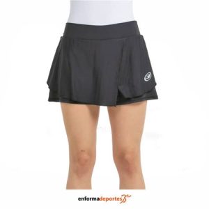FALDA BULLPADEL ADRAR W | NEGRO TEJ BICOLOR