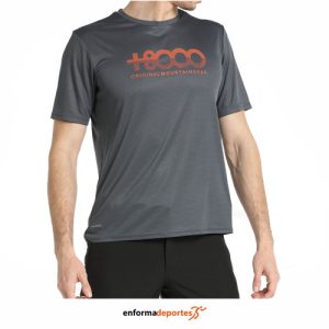 CAMISETA HOMBRE +8000 BLANC | ANTRACITA