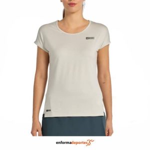 CAMISETA MUJER +8000 VALESKA | HUESO PASTEL VIGORE