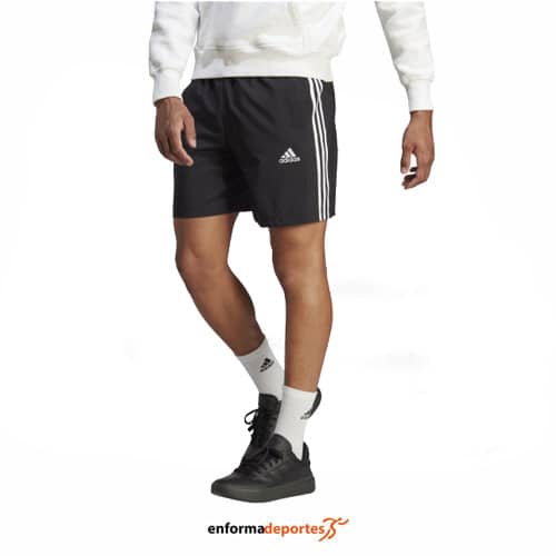 Pantalón Corto Hombre Adidas 3S Chelsea | BLACK/WHITE - Imagen 3