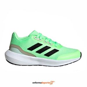 ZAPATILLA JUNIOR ADIDAS RUNFALCON 3.0 K | GRESPA/CBLACK/PUTGRE