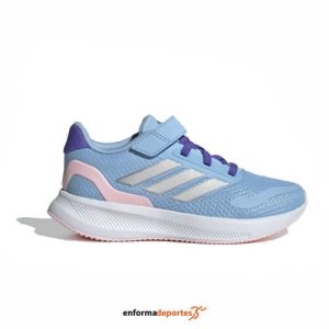 Zapatilla junior Adidas Runfalcon 5 EL C | GLOBLU/SILVMT/CLPINK