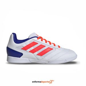 ZAPATILLA JUNIOR ADIDAS SUPER SALA 2 | FTWWHT/SOLRED/LUCBLU