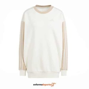 SUDADERA MUJER ADIDAS 3S FL OS SWT | OWHITE