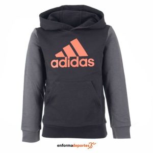 SUDADERA JUNIOR ADIDAS BL CB HD | BLACK/GRESIX/BRIRED