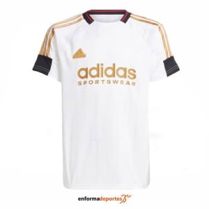 CAMISETA JUNIOR ADIDAS NP TEE | WHITE/BLACK/TMVIRE/ST