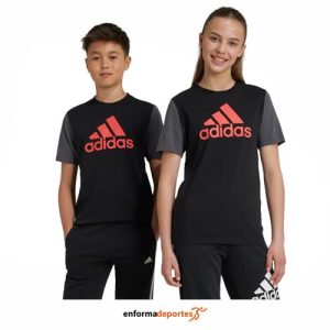 CAMISETA JUNIOR ADIDAS BL CB | BLACK/GRESIX/BRIRED