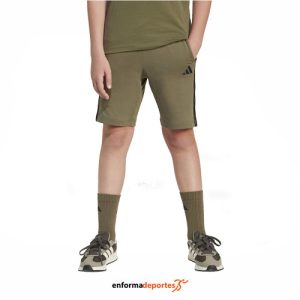 PANTALON CORTO JUNIOR ADIDAS 3S KN SH 210 | OLISTR/BLACK