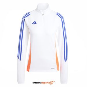 SUDADERA MUJER ADIDAS TIRO24 TRTOP | WHITE/LUCBLU/APSORD