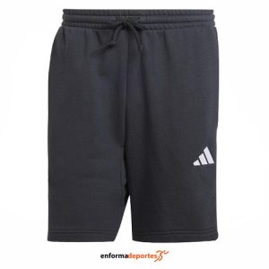 PANTALON CORTO HOMBRE ADIDAS 3S FT | BLACK/WHITE