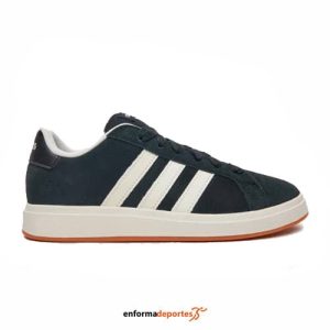Zapatilla junior Adidas Grand Court 00S | CBLACK/OWHITE/GUM10