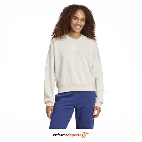 Sudadera mujer Adidas Sl Fc Swt | WONALU/WHITE - Imagen 3