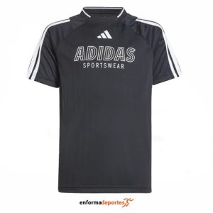 Camiseta junior Adidas Hot | BLACK/WHITE