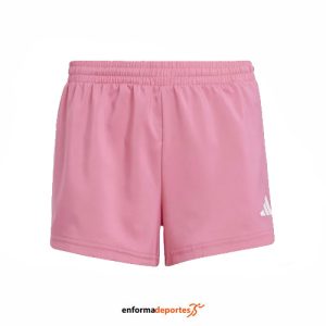 PANTALON CORTO JUNIOR ADIDAS JG TR-ES 3S | PNKFUS/WHITE