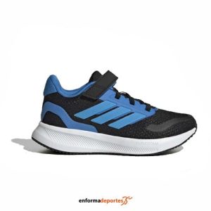 Zapatilla infantil Adidas Runfalcon 5 EL C | CBLACK/LUAQ/LURABL