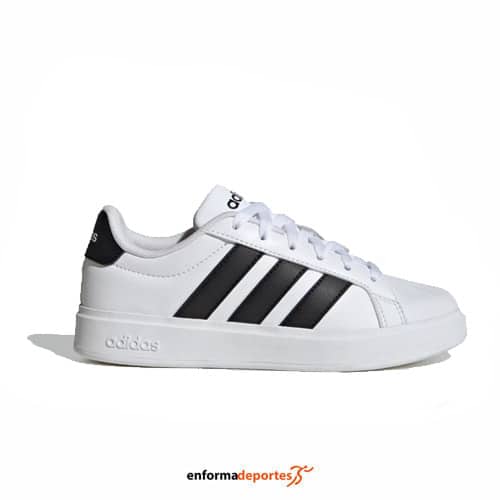 Zapatilla Junior Adidas Streettalk | FTWWHT/CBLACK/CBLACK - Imagen 2