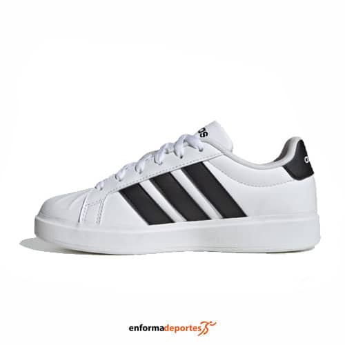 Zapatilla Junior Adidas Streettalk | FTWWHT/CBLACK/CBLACK - Imagen 3
