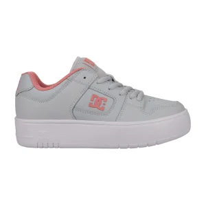 TENIS DC SHOES MANTECA 4 PLATFORM PARA DAMA COLOR GRIS