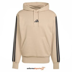 Sudadera hombre Adidas 3 Stripes Fleece Hoodie | WARSAN/BLACK