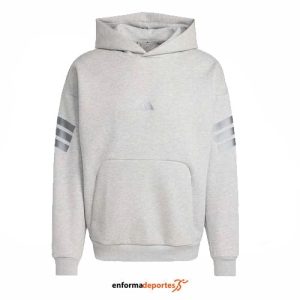 Sudadera Hombre Adidas Future Icons 3 Stripes Hoodie HLD | MGREYH