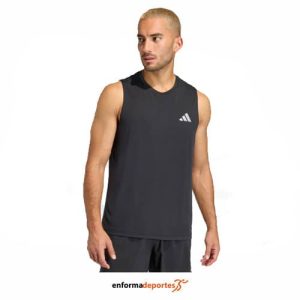 Camiseta hombre Adidas Run Essentials Tank | BLACK