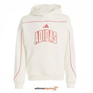 Sudadera Junior Adidas Stadium Letter HD | OWHITE/PURRUB
