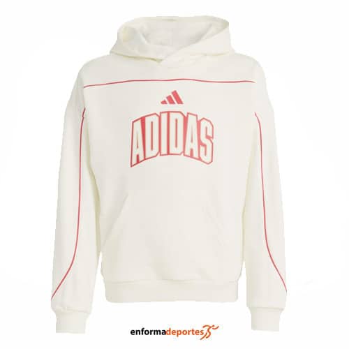 Sudadera Junior Adidas Stadium Letter HD | OWHITE/PURRUB - Imagen 2