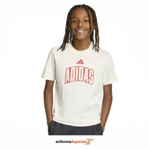 Camiseta Junior Adidas Std Gfx | OWHITE/PURRUB