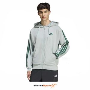 Sudadera Hombre Adidas 3S Ft Fz Hd | WOSA/CGREEN