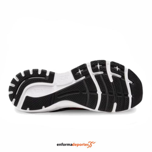 ZAPATILLA HOMBRE BROOKS ADRENALINE GTS 23 | BLACK/MANDARIN RED/SILVER - Imagen 4