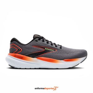 ZAPATILLA HOMBRE BROOKS GLYCERIN 21 | GREY/MANDARIN RED/GREEN