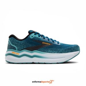ZAPATILLA HOMBRE BROOKS GHOST MAX 2 | MOROCCAN BLUE/AQUA/ORANGE