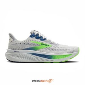 Zapatillas Hombre Brooks Ghost 17 | OYSTER/BEACON BLUE/GECKO