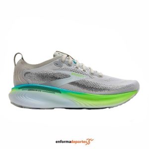 Zapatilla Hombre Brooks Adrenaline Gts 25 | OYSTER/GREEN GECKO/BLUE