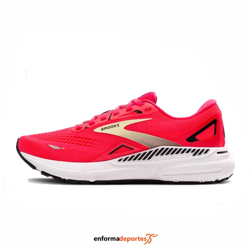 ZAPATILLA MUJER BROOKS ADRENALINE GTS 23 | DIVA PINK/YELLOW/BLACK - Imagen 3