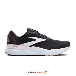 ZAPATILLA MUJER BROOKS GHOST 16 | BLACK/WHITE/ORCHID ICE