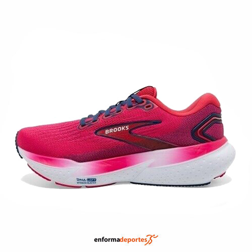 ZAPATILLA MUJER BROOKS GLYCERIN 21 | RASPBERRY/ESTATE BLUE - Imagen 3