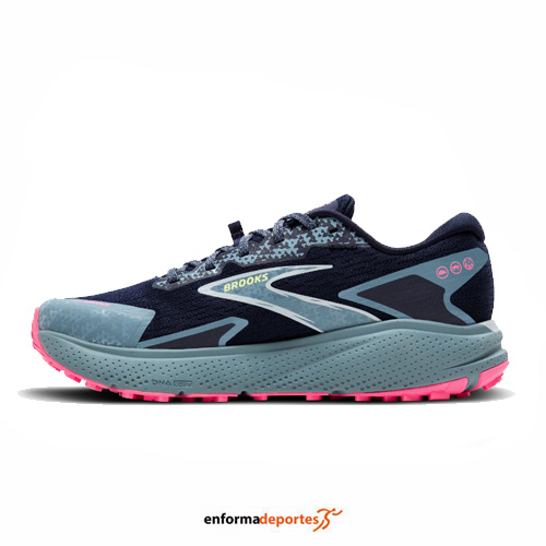 Zapatilla mujer Brooks Divide 5 | PEACOAT/BLACK/PINK - Imagen 3