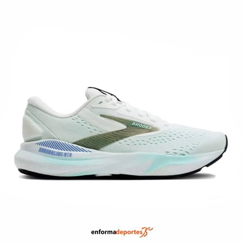 Zapatilla mujer Brooks Adrenaline Gts 24 | WHITE/LIMPET SHELL/AMPARO - Imagen 2