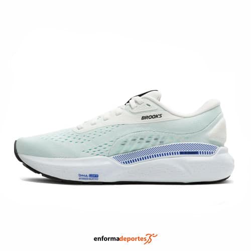 Zapatilla mujer Brooks Adrenaline Gts 24 | WHITE/LIMPET SHELL/AMPARO - Imagen 3