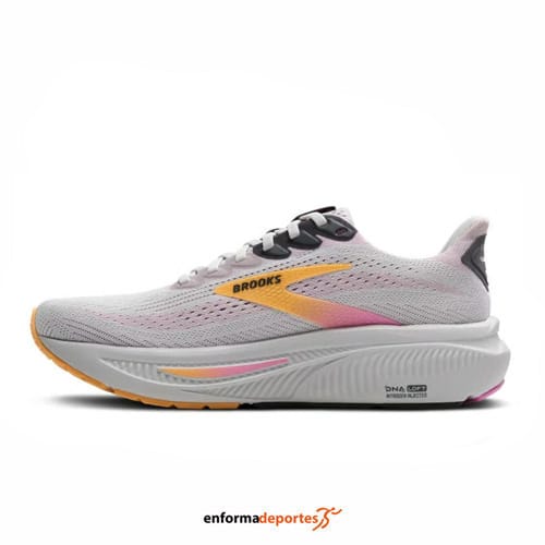 Zapatilla mujer Brooks Ghost 17 | OYSTER/APRICOT/PINK - Imagen 3