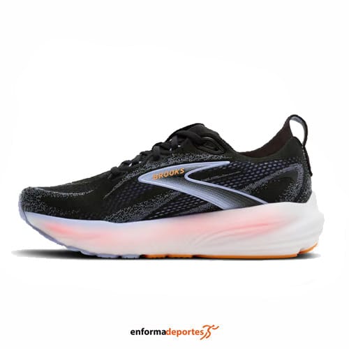 Zapatilla mujer Brooks Glycerin 22 | BLACK/BLUE HERON/ORANGE - Imagen 3