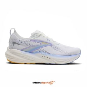 Zapatilla mujer Brooks Glycerin 22 | WHITE/BLUE HERON/APRICOT