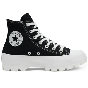 CONVERSE CHUCK TAYLOR LUGGED HI PARA DAMA COLOR NEGRO BLANCO