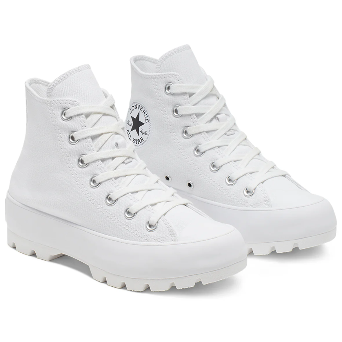 CONVERSE CHUCK TAYLOR LUGGED HI PARA DAMA COLOR BLANCO - Imagen 4